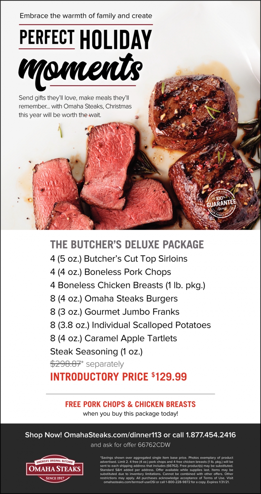 Perfect Holiday Moments , Omaha Steaks